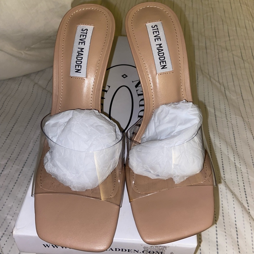 Clear Steve Madden heels